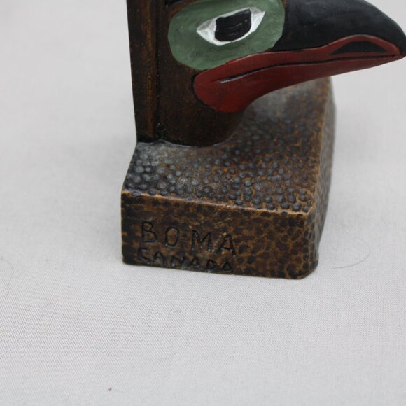 Vintage Resin Totem Pole - 4 totems by Boma - Cast Piece - Picture 10 of 10